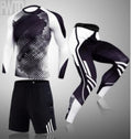 Traje de entrenamiento de manga larga de ropa deportiva de compresión de secado rápido para hombre