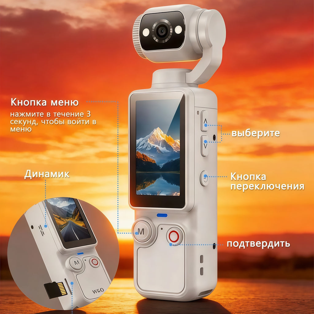 Q7 Action Camera with 1.9-inch Screen Photo Video Recording Playback