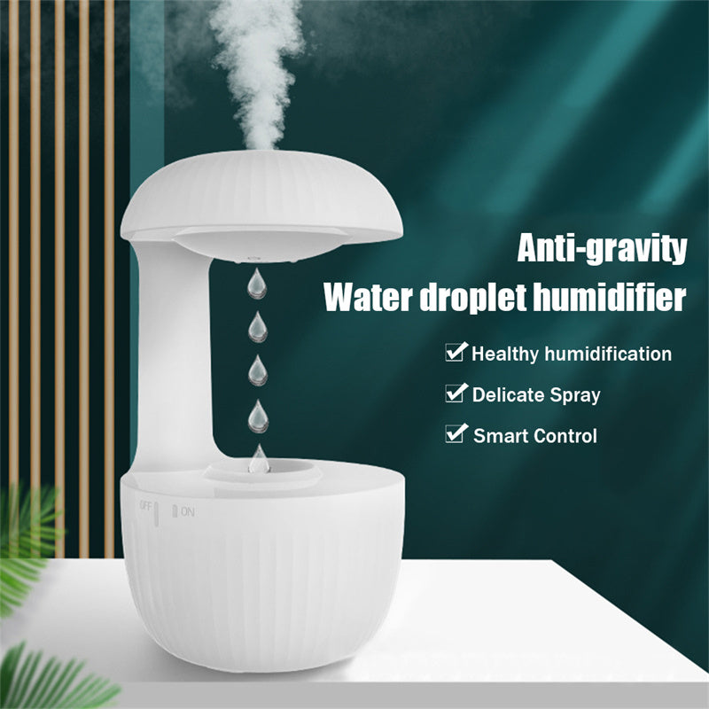 Anti-gravity Air Humidifier Silent Counter-Current Humidifier Levitating Water Drops Cool Mist Maker Fogger Relieve Fatigue