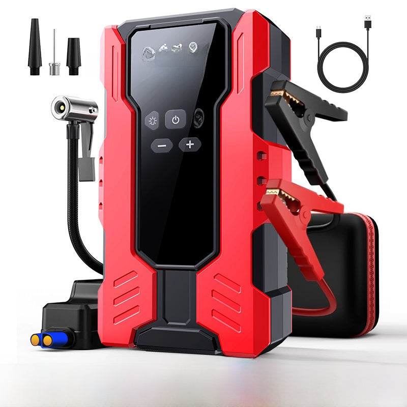 Car Emergency Jump Starter with Air Compressor and Power Bank