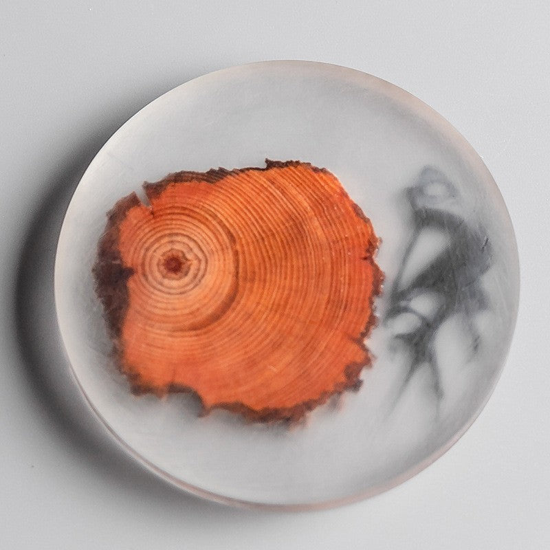 Japanese Style Resin Coasters with Wood Design