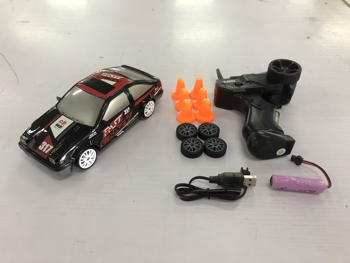 2.4G Drift RC Car 4WD RC Drift Car Toy Remote Control GTR Model AE86 Vehicle Car RC Racing Car Toy For Children Christmas Gifts