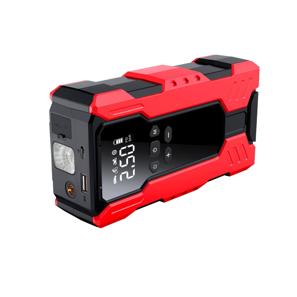 Car Emergency Jump Starter with Air Compressor and Power Bank