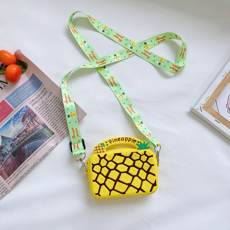 Silicone Children's Portable Crossbody Fruit Donut Shoulder Bag
