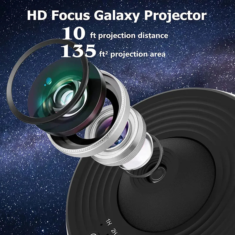 Night Light Galaxy Projector Starry Sky Projector 360 Rotate Planetarium Lamp For Kids Bedroom Valentine's Day Gift Wedding Decor
