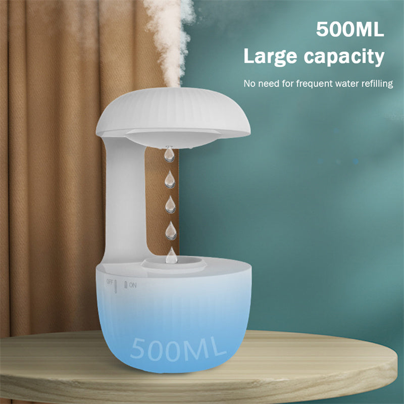 Anti-gravity Air Humidifier Silent Counter-Current Humidifier Levitating Water Drops Cool Mist Maker Fogger Relieve Fatigue