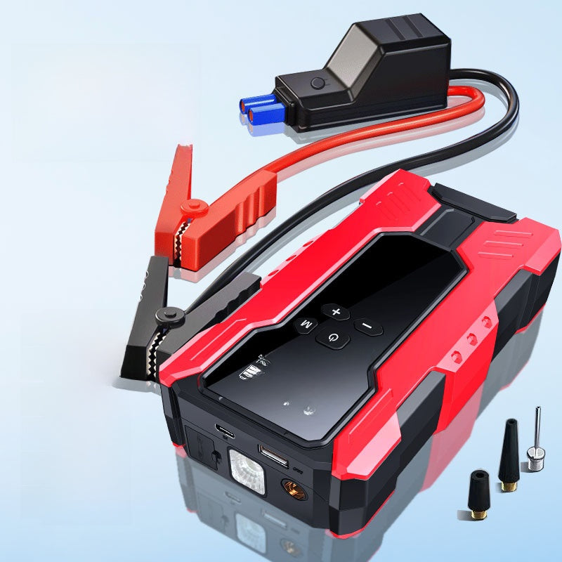Car Emergency Jump Starter with Air Compressor and Power Bank