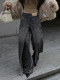 American-style Y2K style wide-leg jeans
