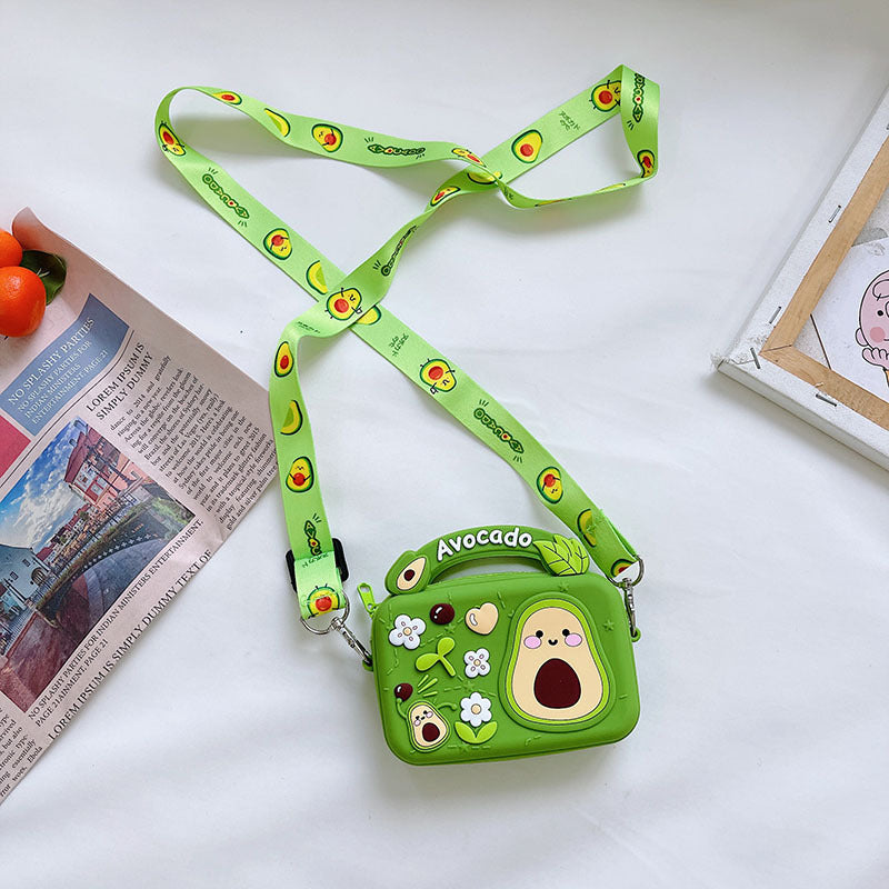 Silicone Children's Portable Crossbody Fruit Donut Shoulder Bag
