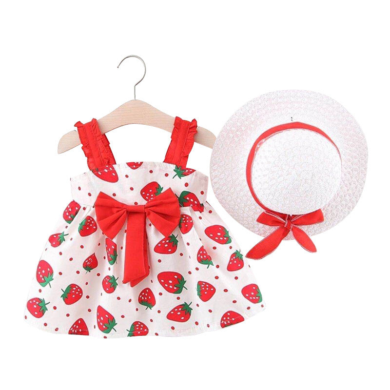 Girls' Floral Summer Cotton Dress