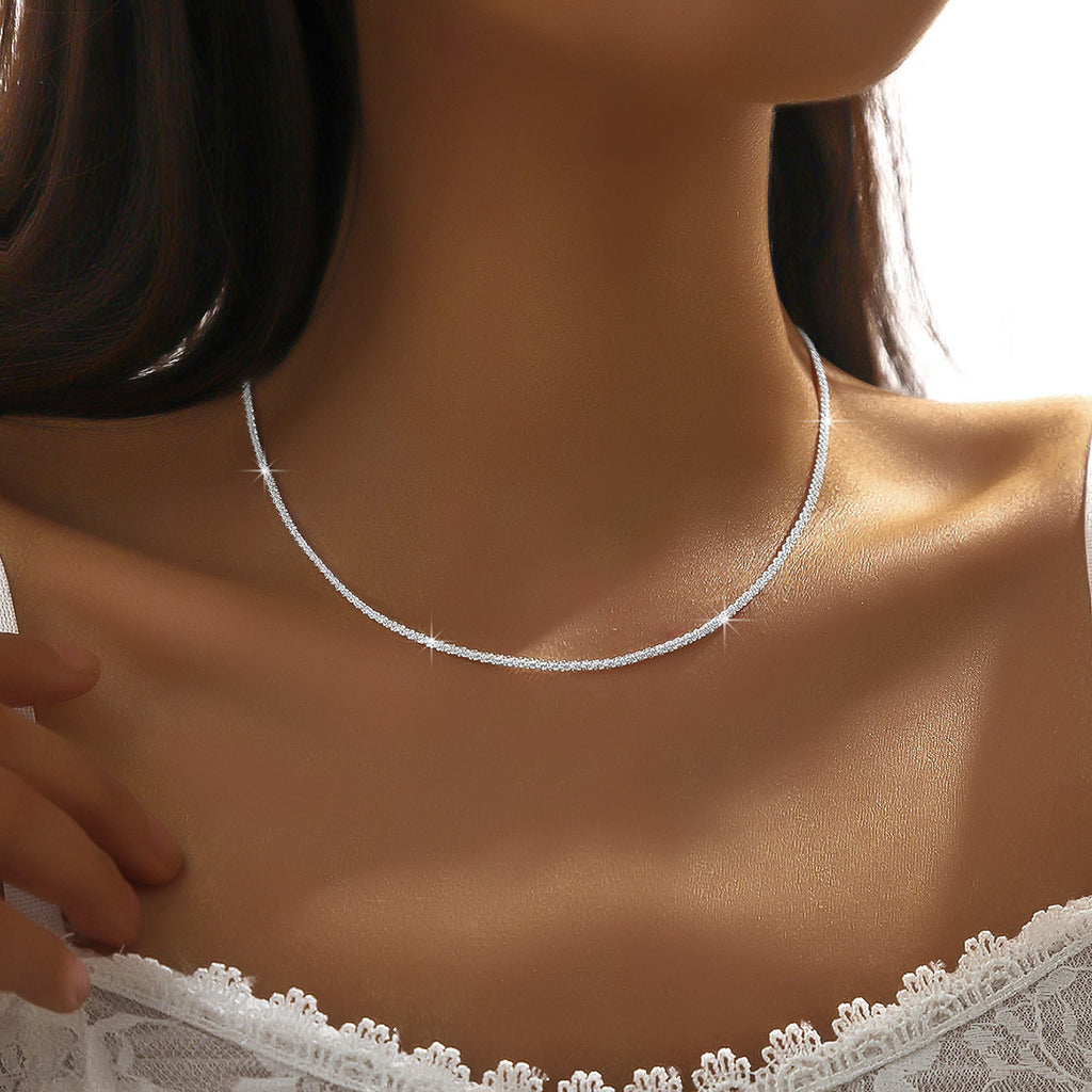 Minimalist Green Diamond U-Shape Necklace