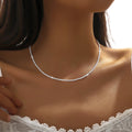 Minimalist Green Diamond U-Shape Necklace