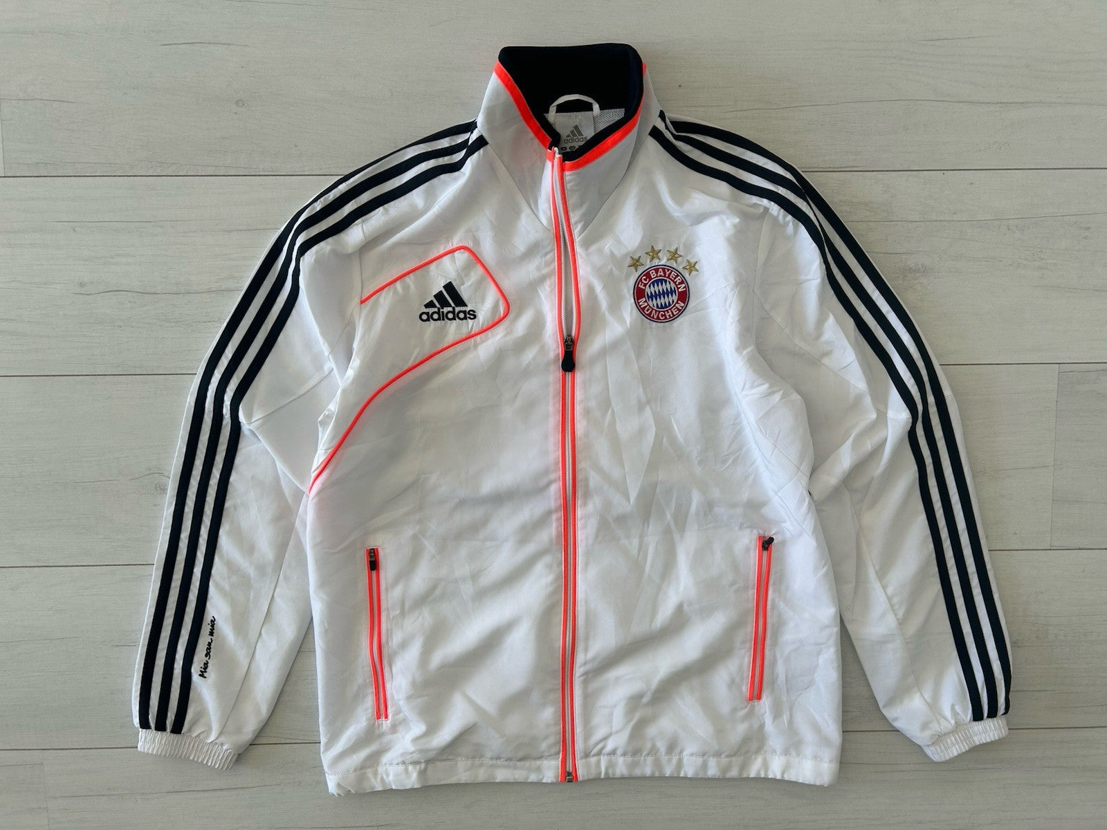 BAYERN MUNICH adidas track jacket top hood zip blouse 2013/2014 M/L