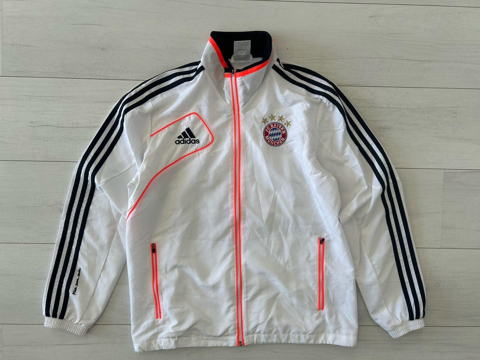 BAYERN MUNICH adidas track jacket top hood zip blouse 2013/2014 M/L